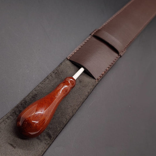 Combo - Batuta Clássica Vintage 33cm e Case Marrom