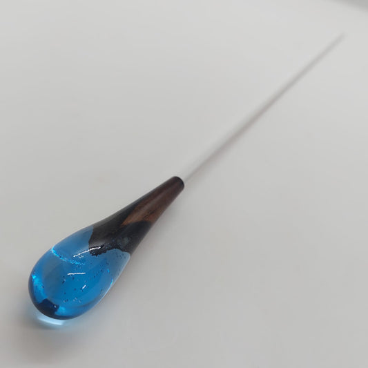 Batuta Clásica Resina y Madera - Océano