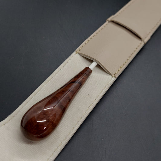 Combo - Batuta Clasica Madera Café y Estuche Negro