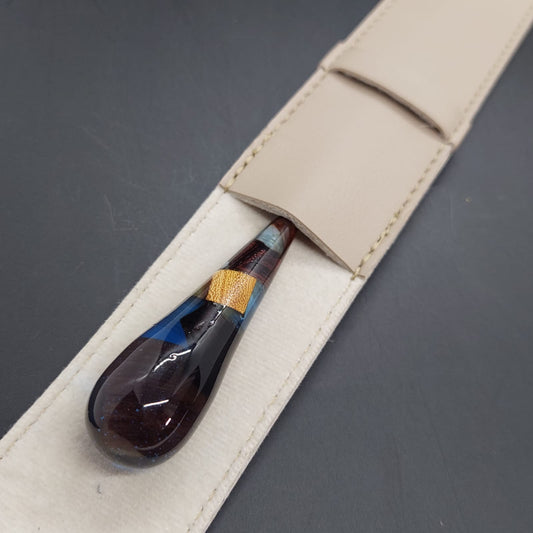 Combo - Batuta Clássica Resina e Madeira Oceano e Case Bege