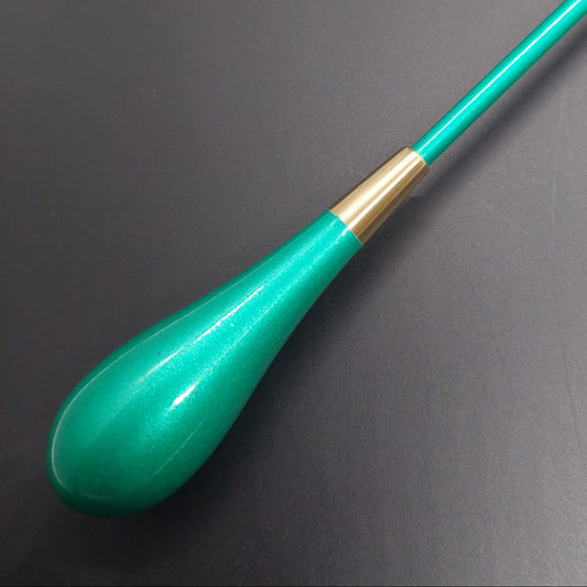 Batuta Clásica Madera Colorida y Metal - Verde