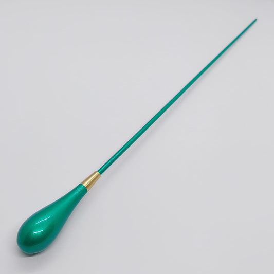 Batuta Clásica Madera Colorida y Metal - Verde