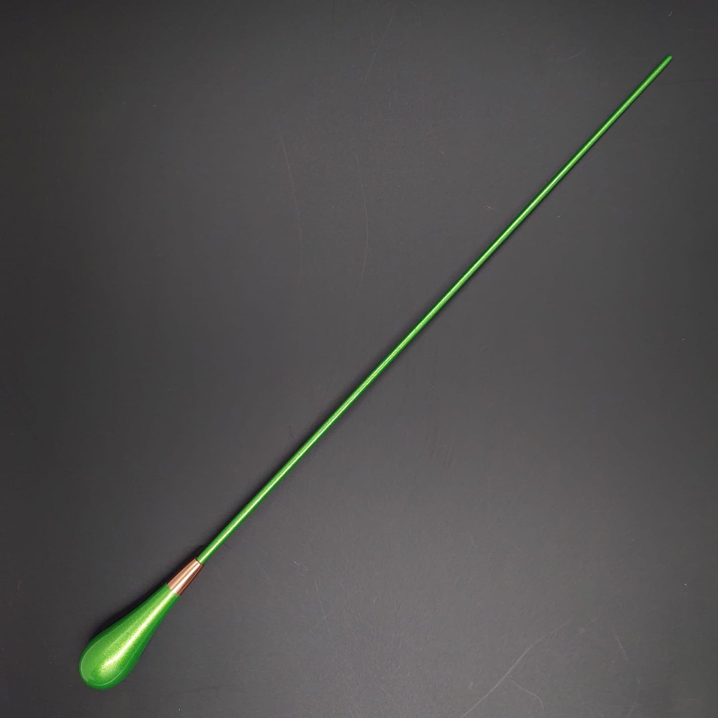 Batuta Clásica Madera Colorida y Metal - Verde limón