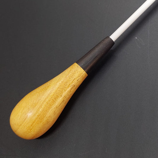 Batuta Clásica Madera Tallada Ébano - Modelo 2