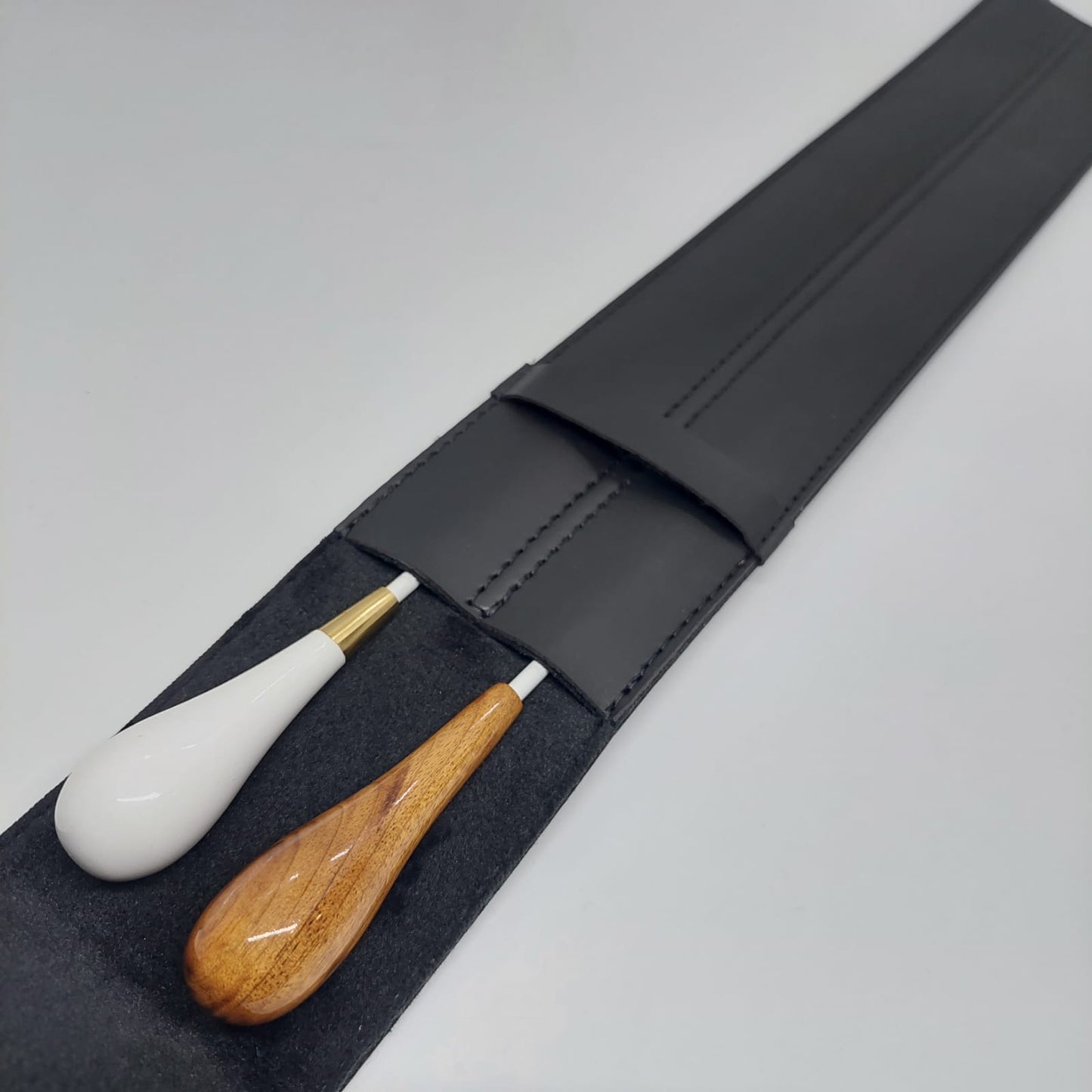 Estuche para 2 Batutas - Cuero ecológico
