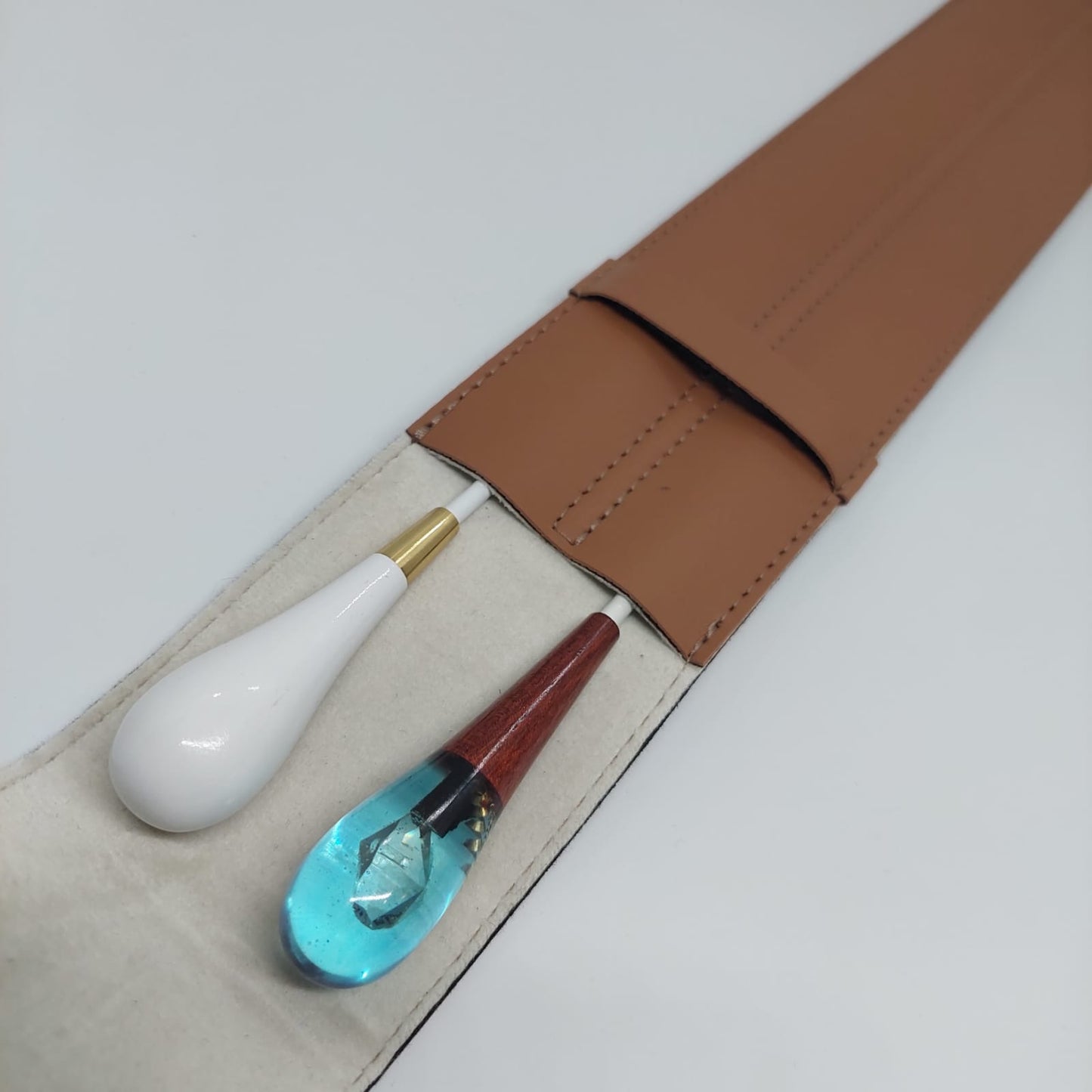 Estuche para 2 Batutas - Cuero ecológico