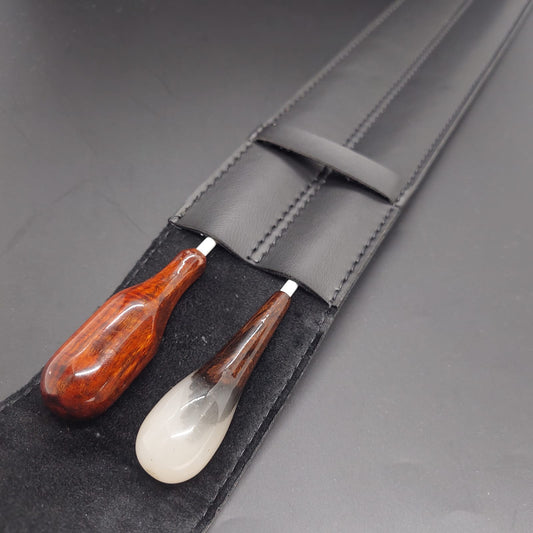 Combo - Dos Batutas y Estuche Negro