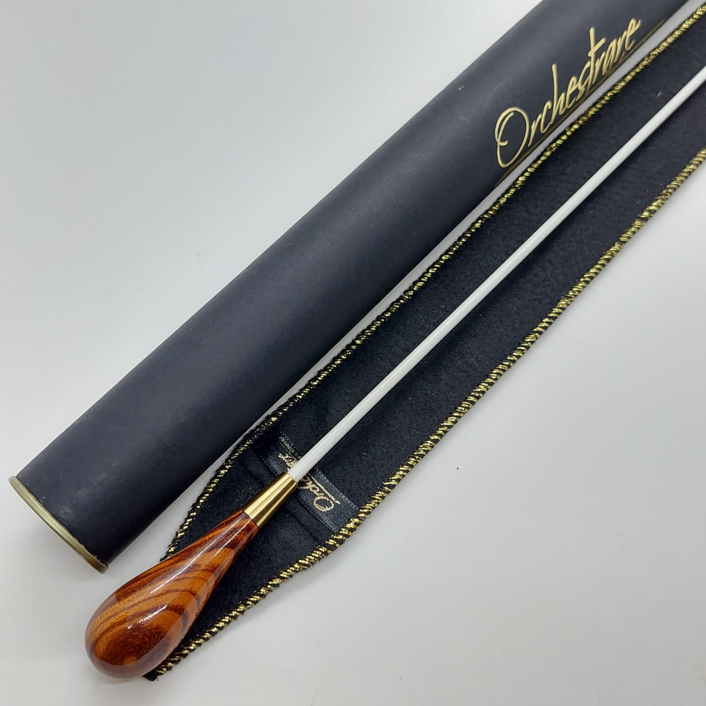 Batuta Clássica Madeira e Metal - Zebrawood