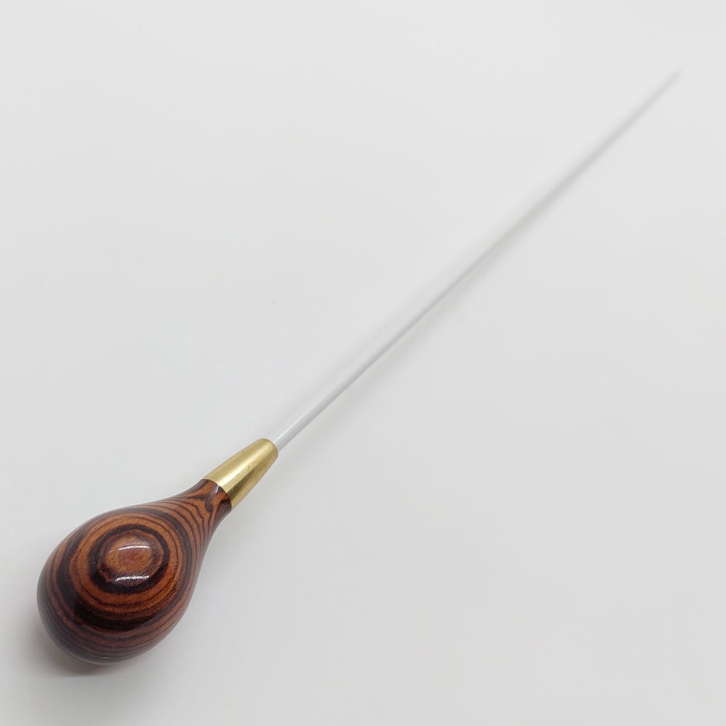 Batuta Clássica Bolinha Madeira e Metal - Zebrawood
