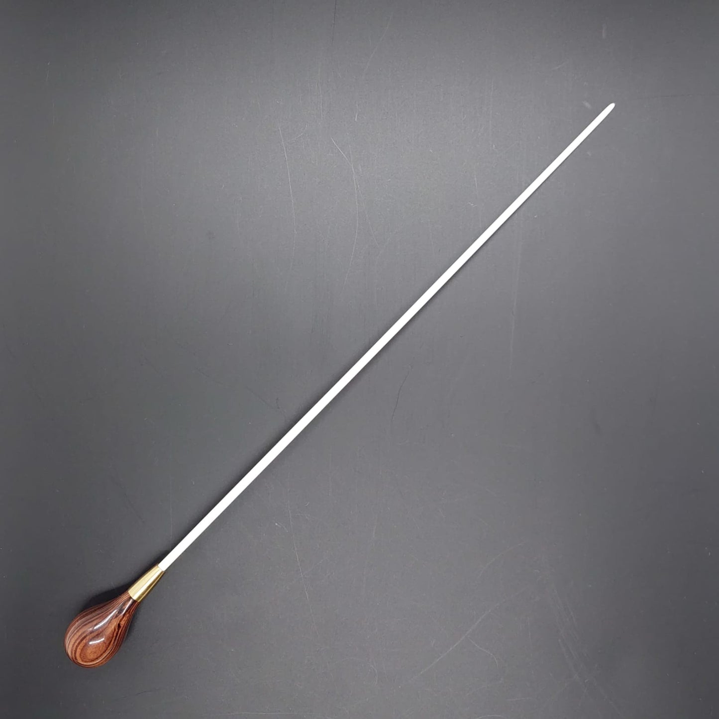Batuta Clássica Bolinha Madeira e Metal - Zebrawood