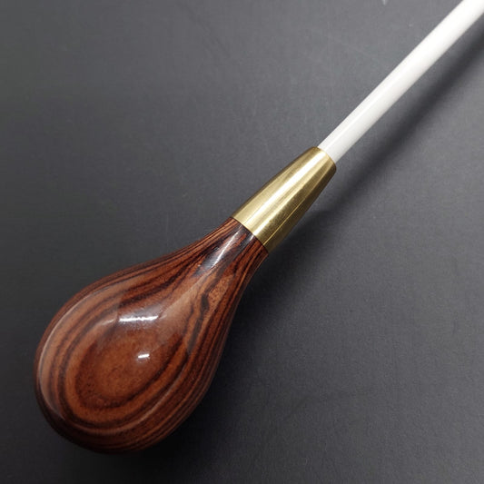 Batuta Clássica Bolinha Madeira e Metal - Zebrawood