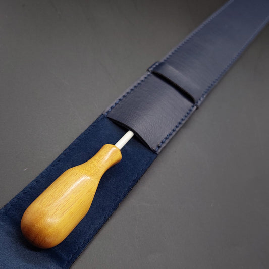 Combo - Batuta Anatômica Amarelada 37cm e Case Azul