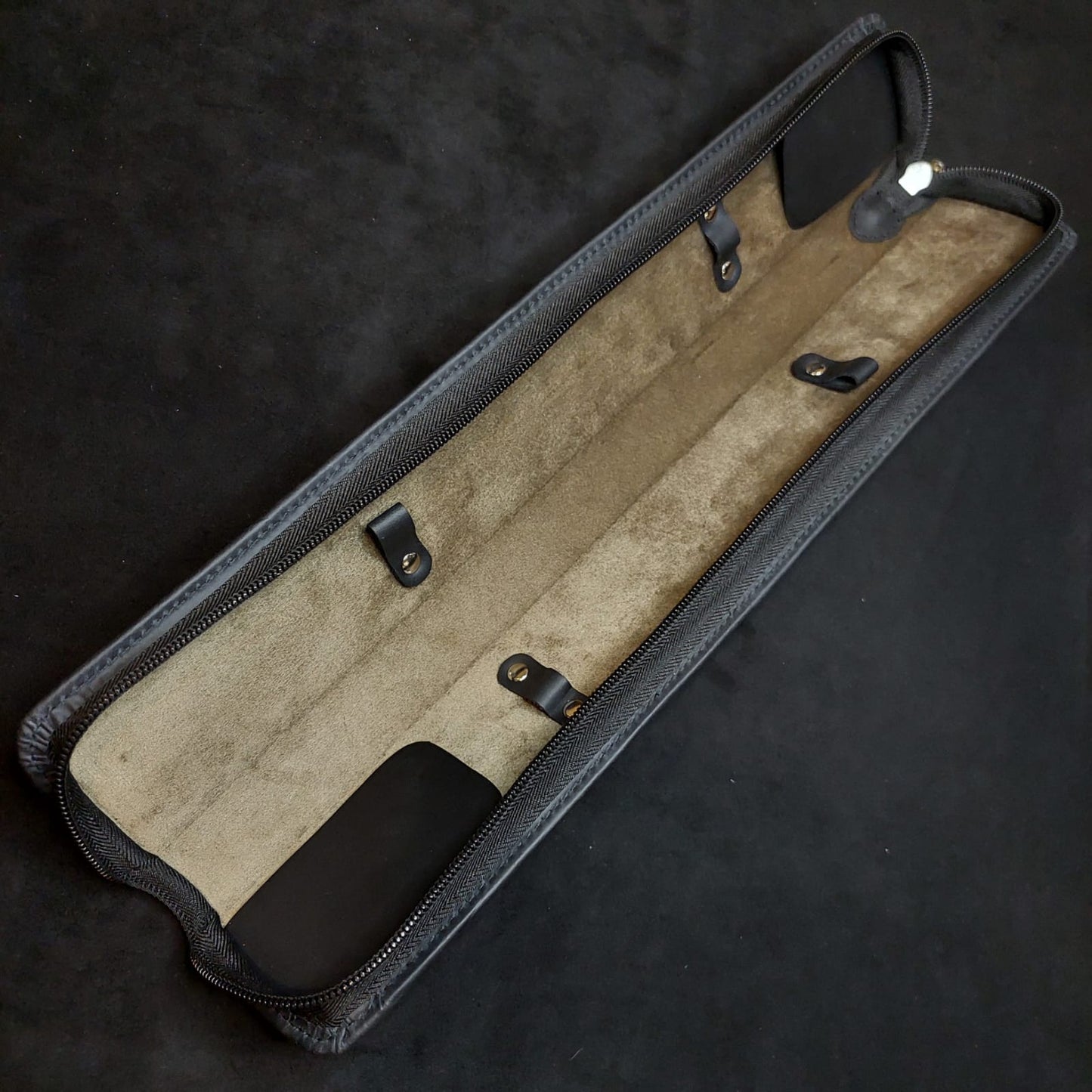 Case para 2 Batutas em Couro Legítimo