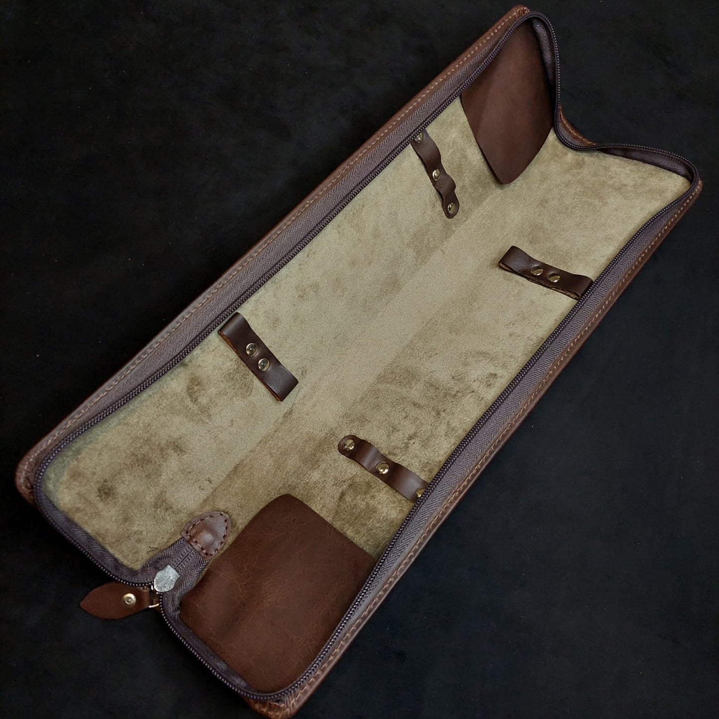 Case para 4 Batutas em Couro Legítimo