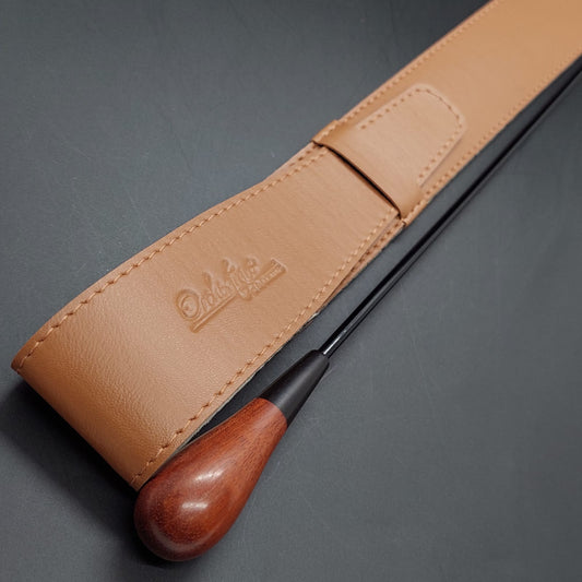 Combo - Batuta Clássica Madeira 37cm e Case Caramelo