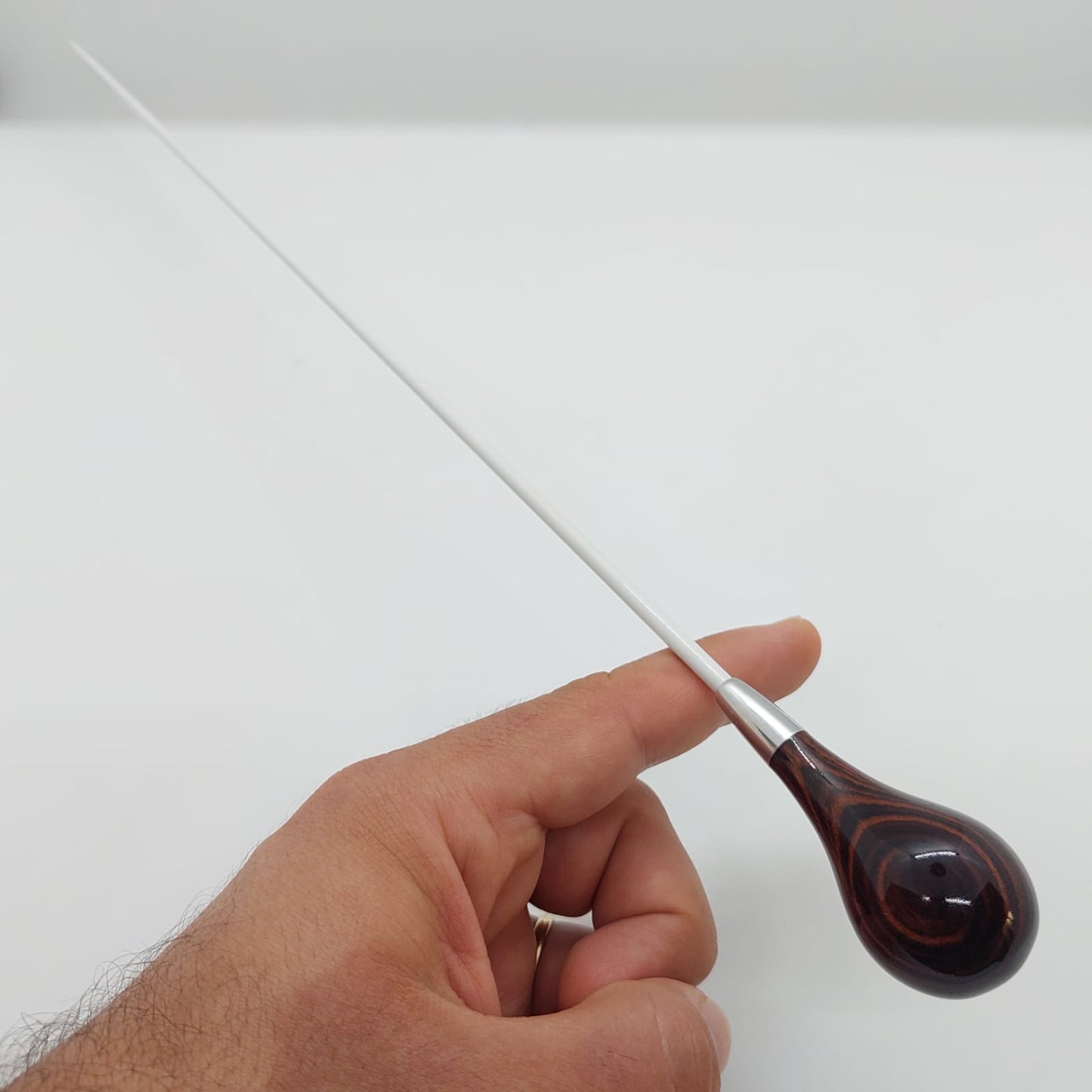 Batuta Clássica Madeira e Metal - Café