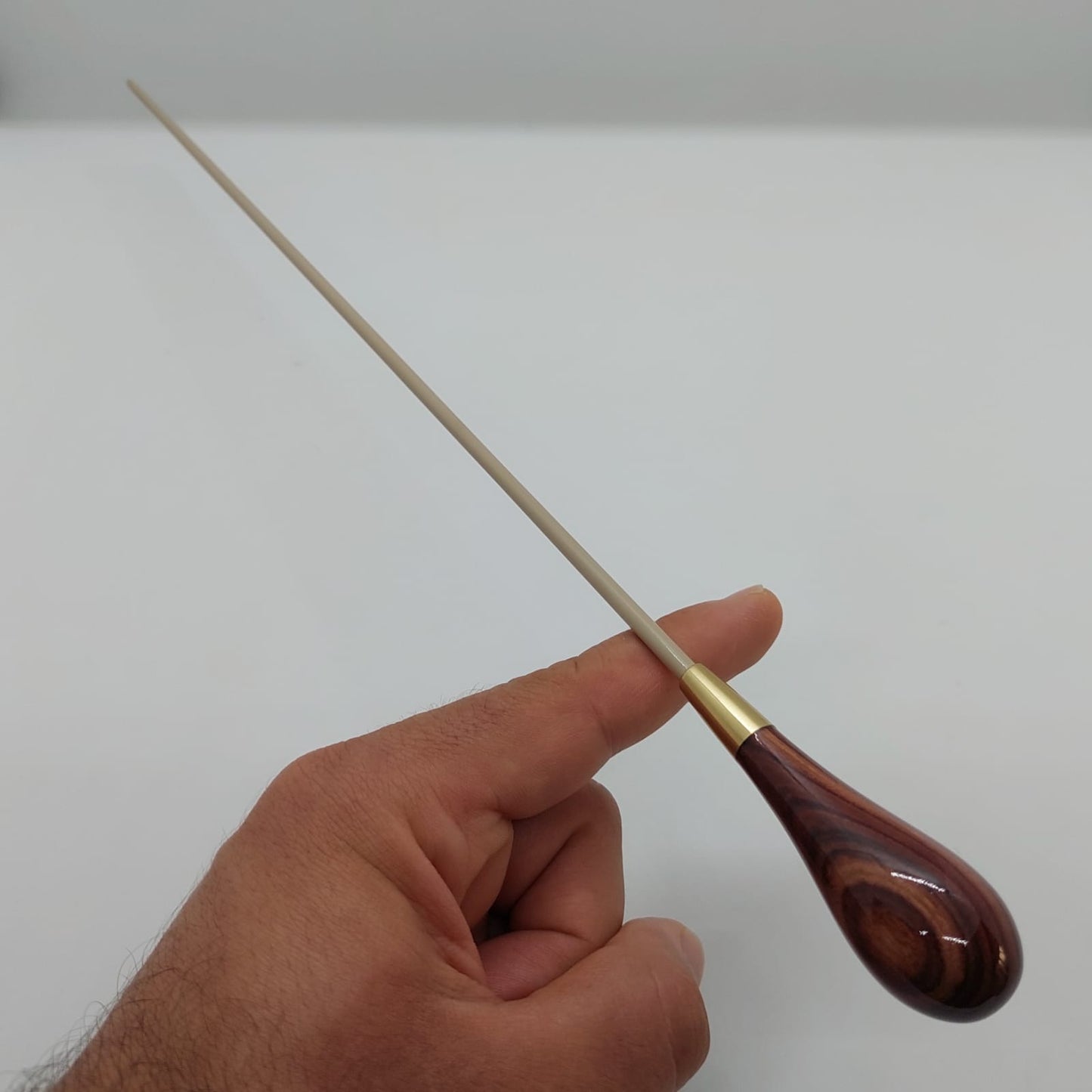 Batuta Clássica Madeira e Metal - Zebrawood