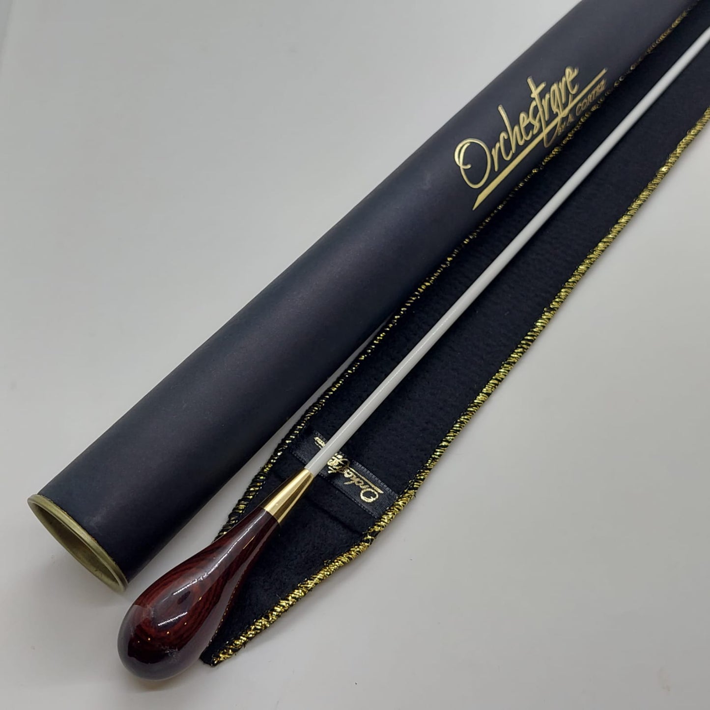 Batuta Clássica Madeira e Metal - Jacarandá Imperial