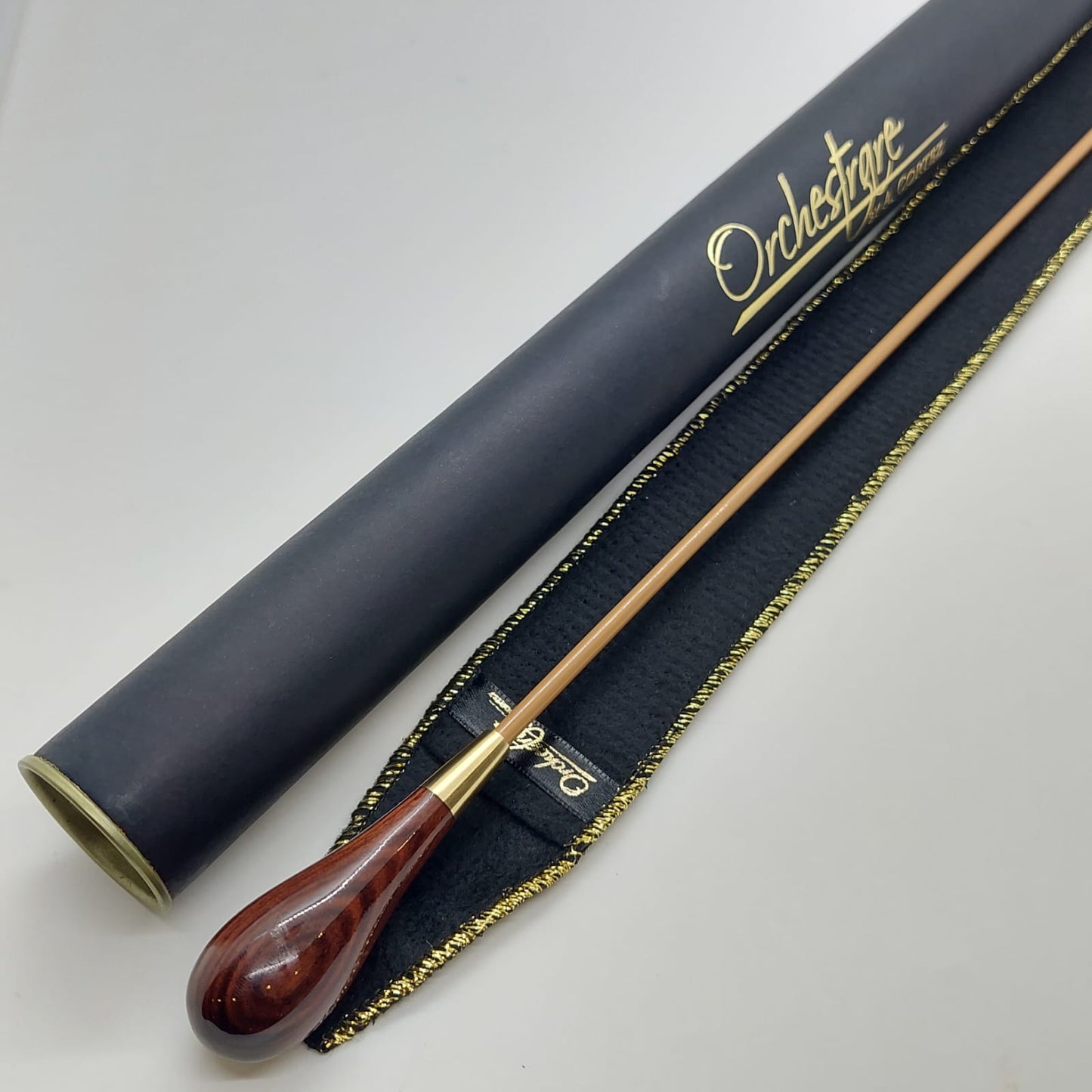 Batuta Clássica Madeira e Metal - Jacarandá Imperial