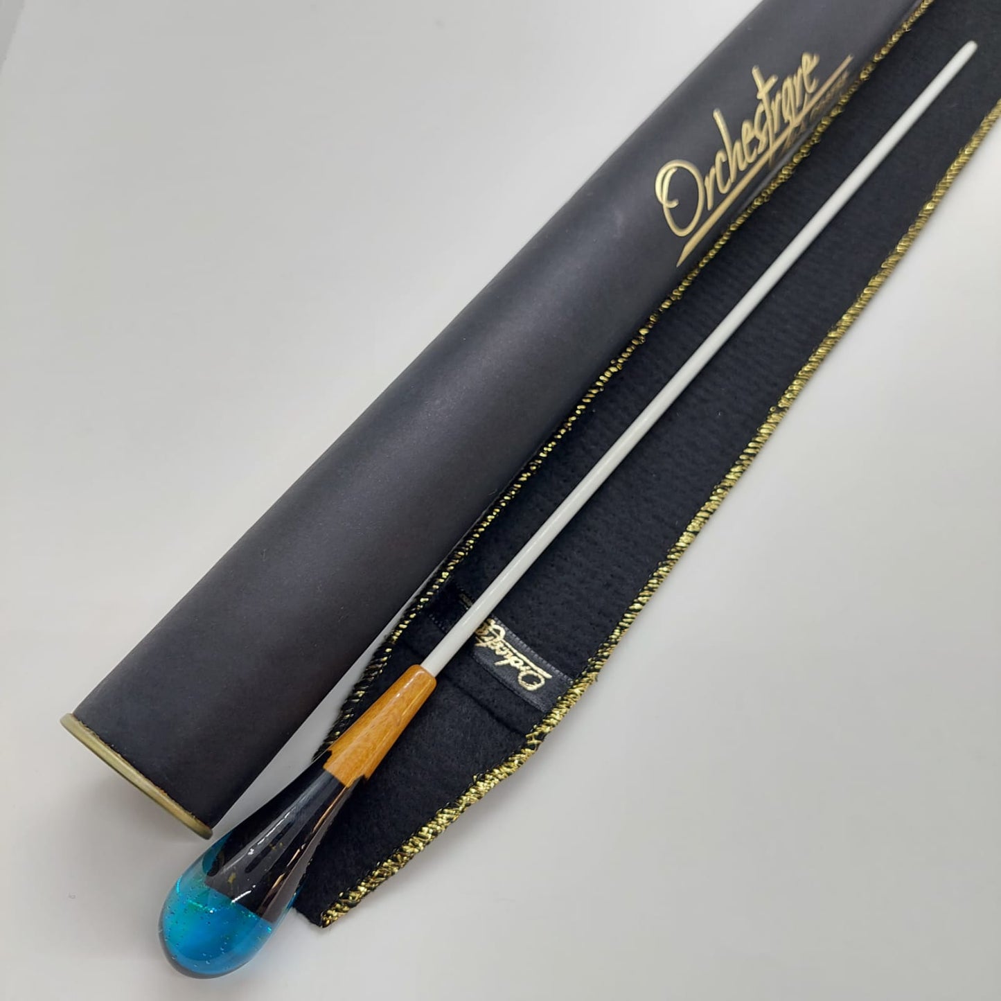 Batuta Clássica Resina e Madeira - Oceano