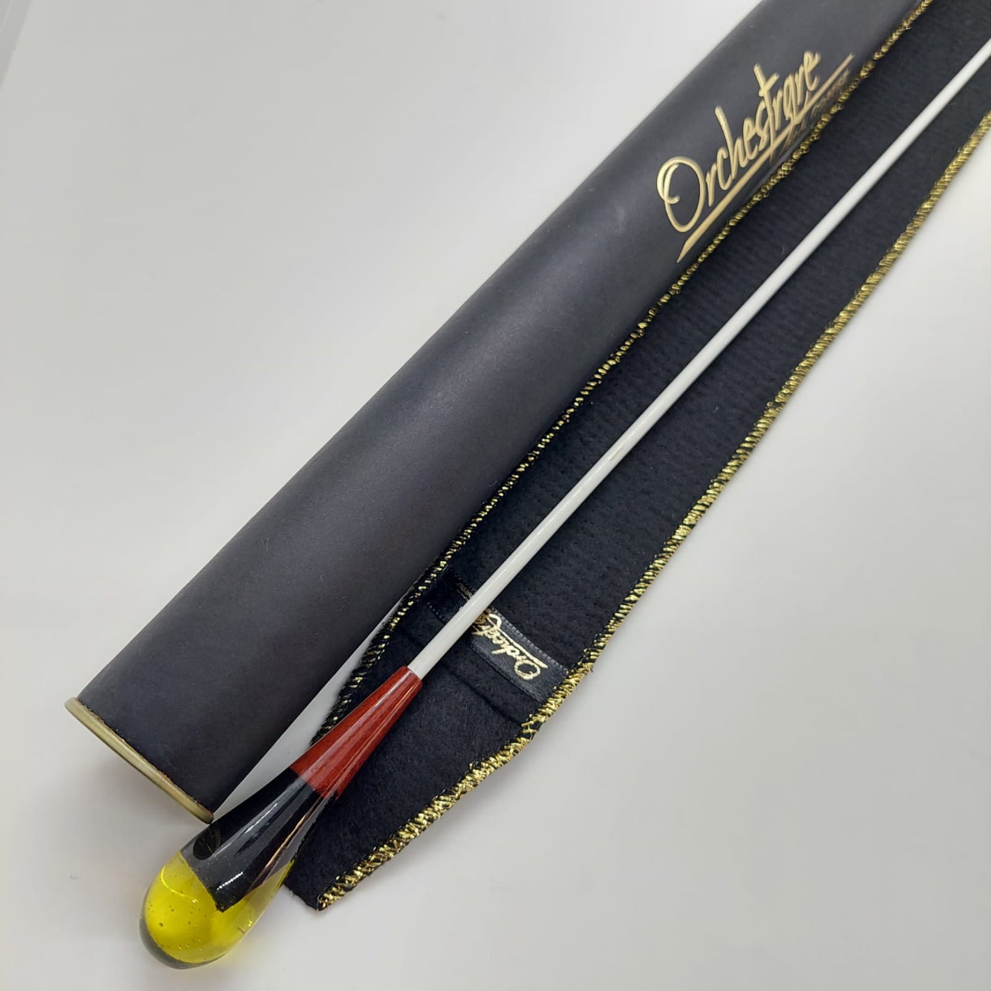 Batuta Clássica Resina e Madeira - Âmbar