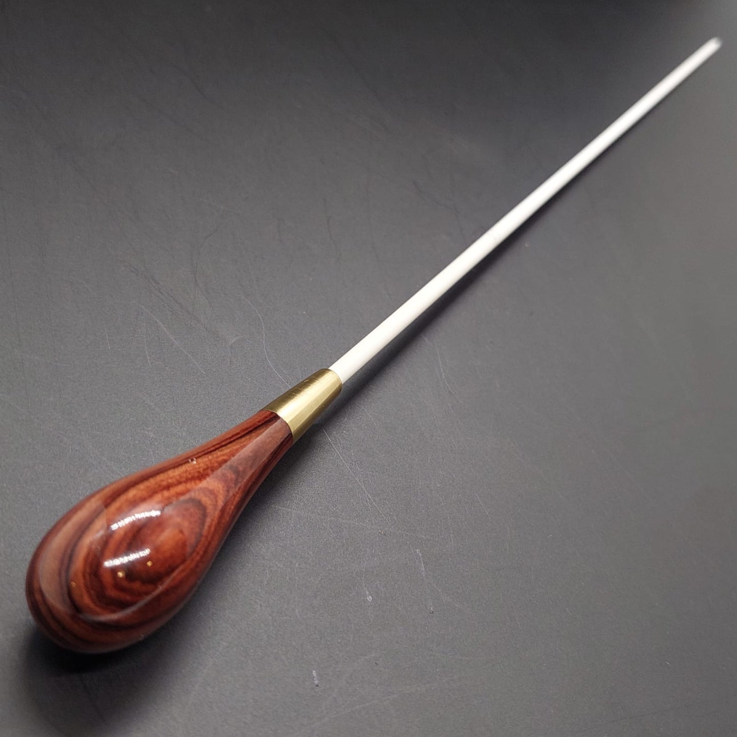 Batuta Clássica Madeira e Metal - Zebrawood