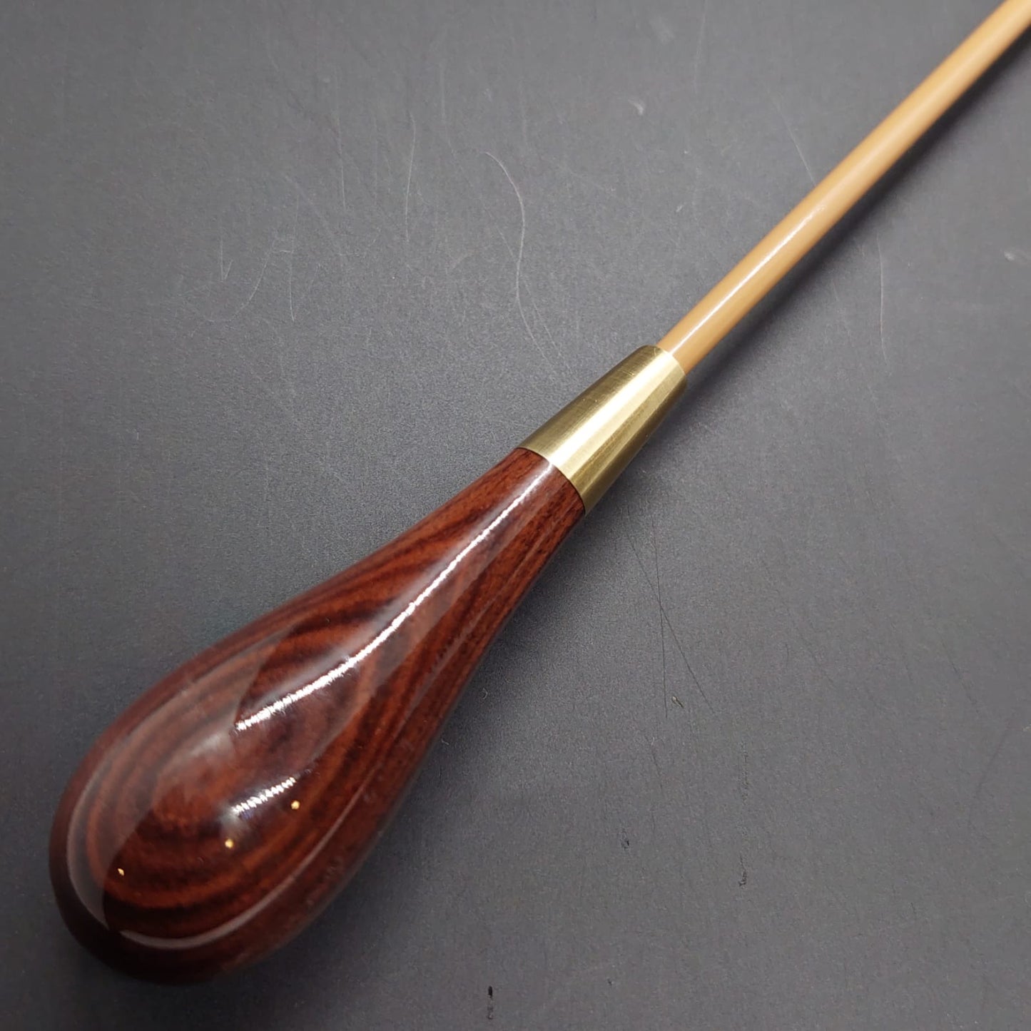 Batuta Clássica Madeira e Metal - Jacarandá Imperial