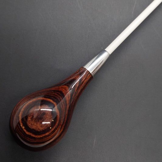 Batuta Clássica Bolinha Madeira e Metal - Zebrawood