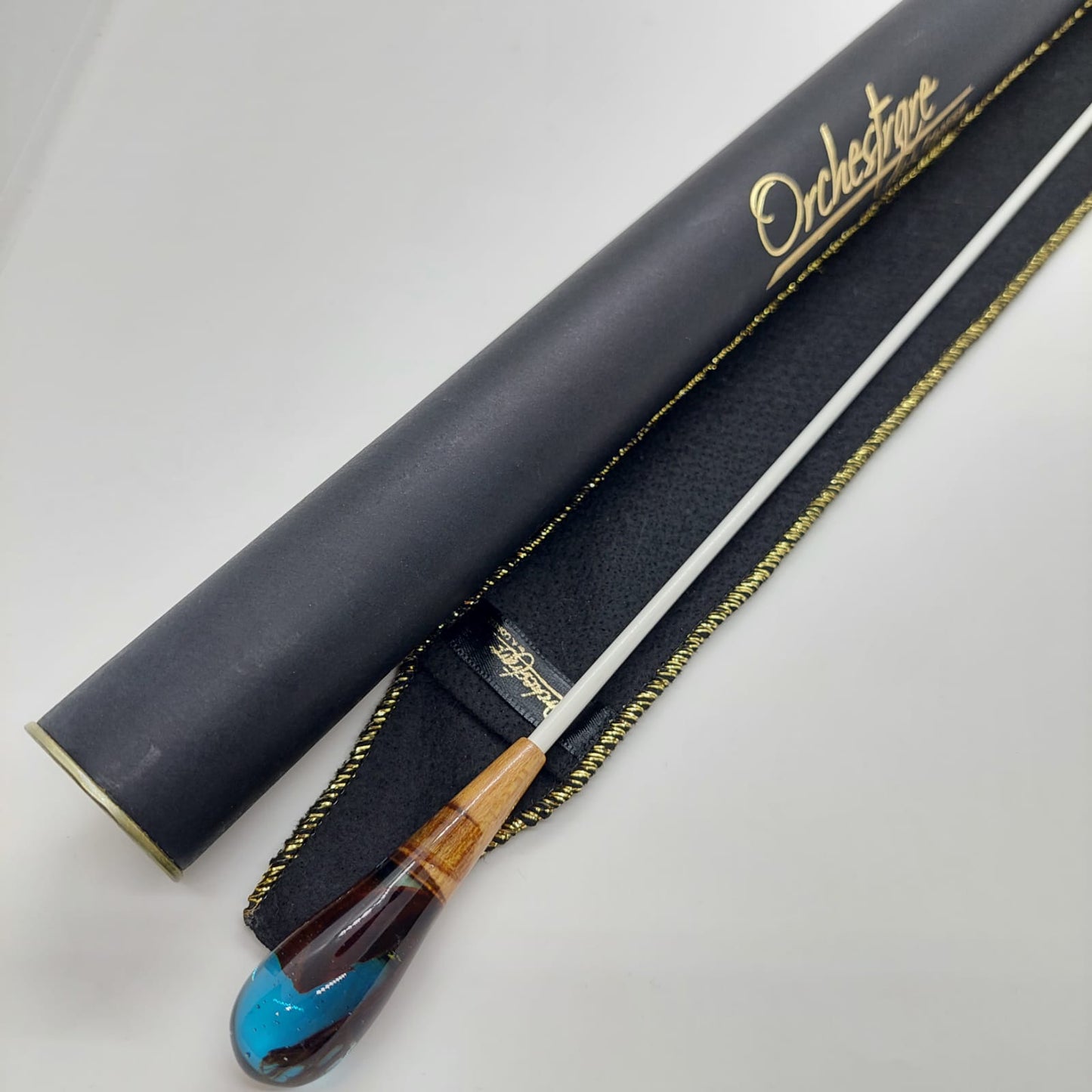 Batuta Clásica Resina y Madera - Océano