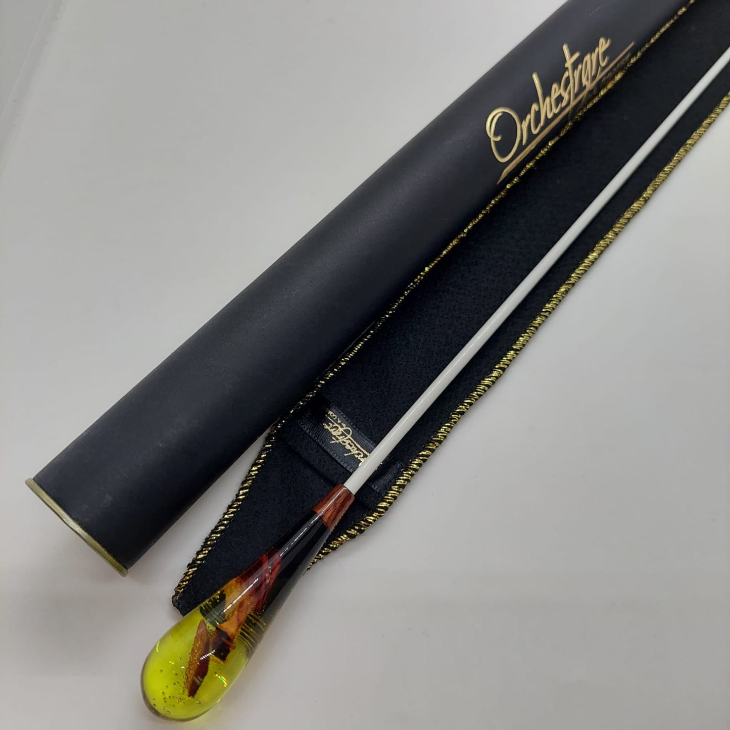 Classic Baton - Amber Resin & Wood