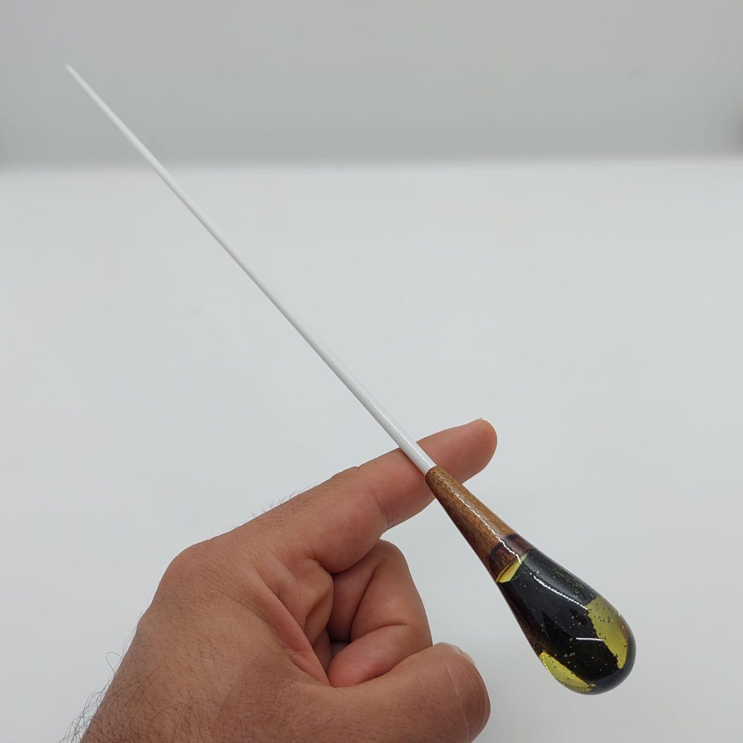 Classic Baton - Amber Resin & Wood