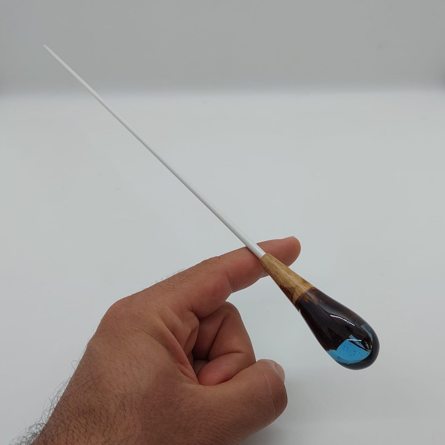 Batuta Clásica Resina y Madera - Océano