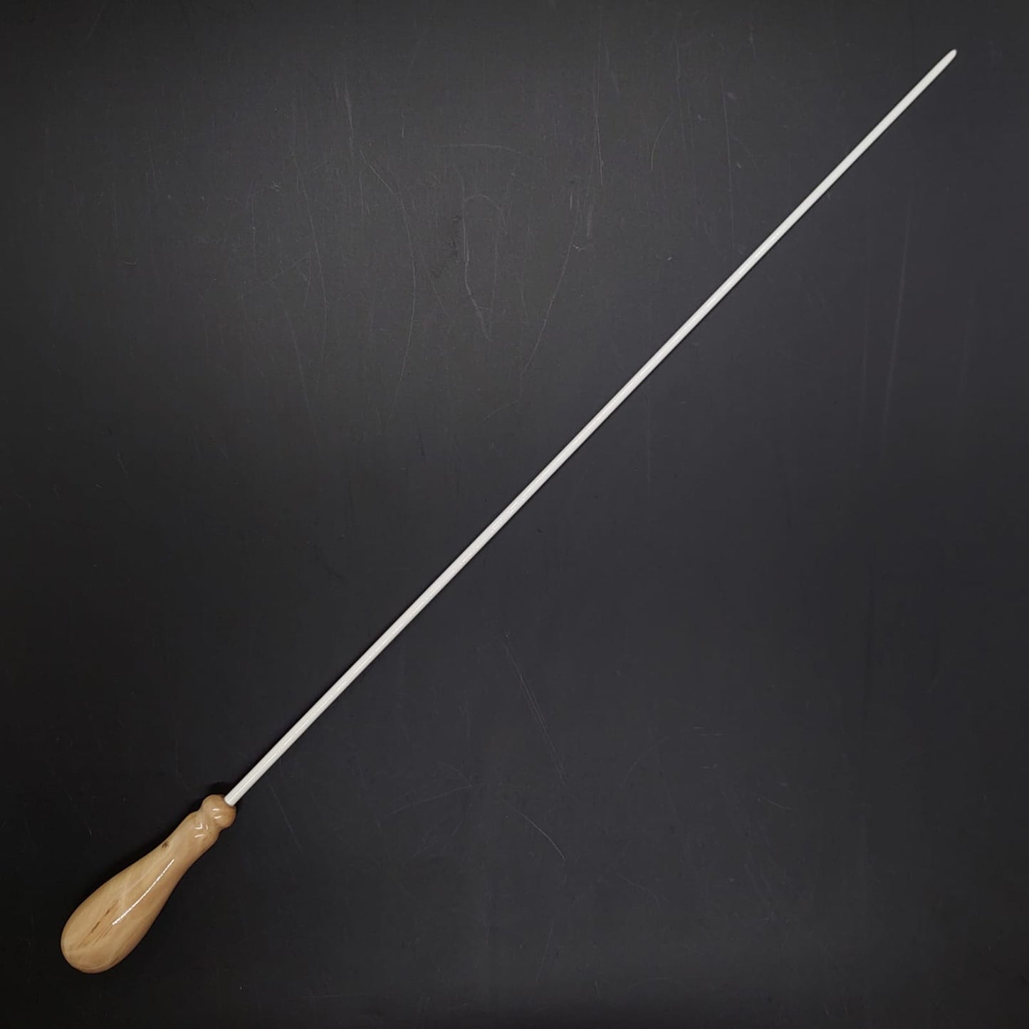 Combo - Batuta Clássica Vintage Madeira Clara e Case Preto