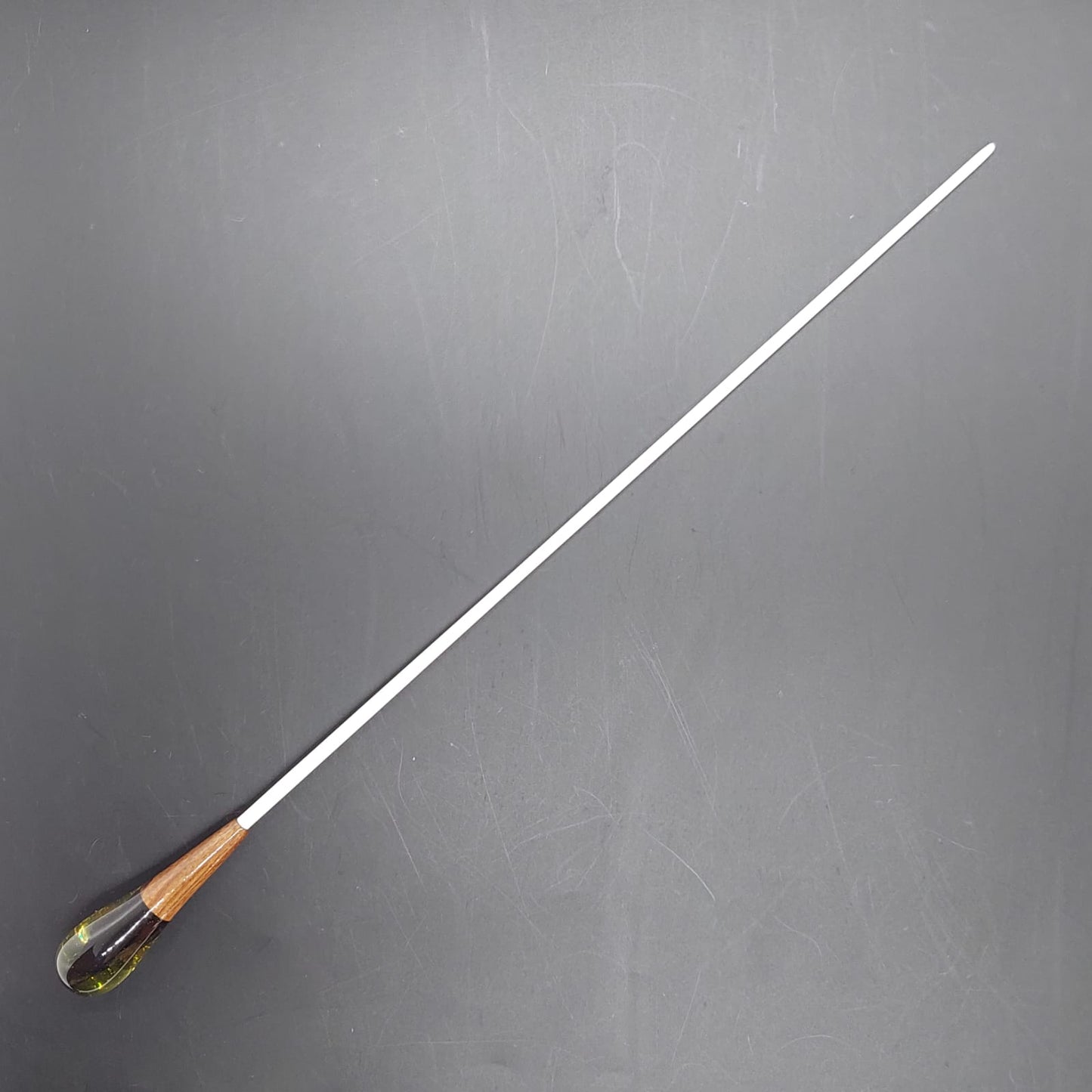 Classic Baton - Amber Resin & Wood