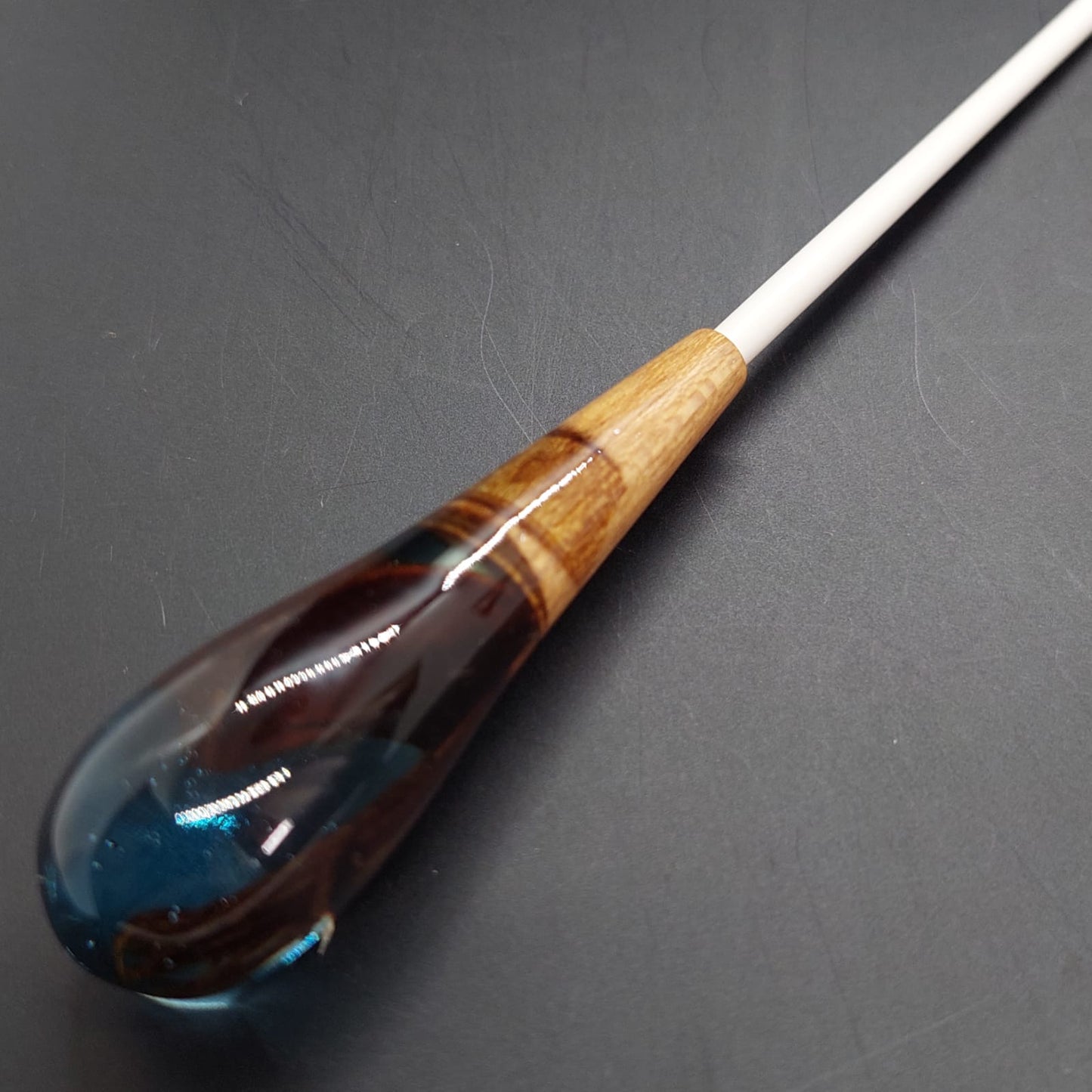 Batuta Clásica Resina y Madera - Océano