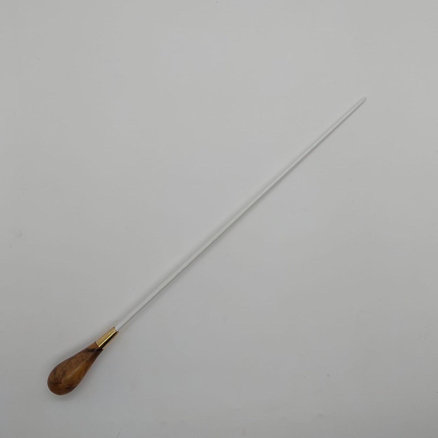 Batuta Clássica Madeira e Metal - Burl de Ipê Natural