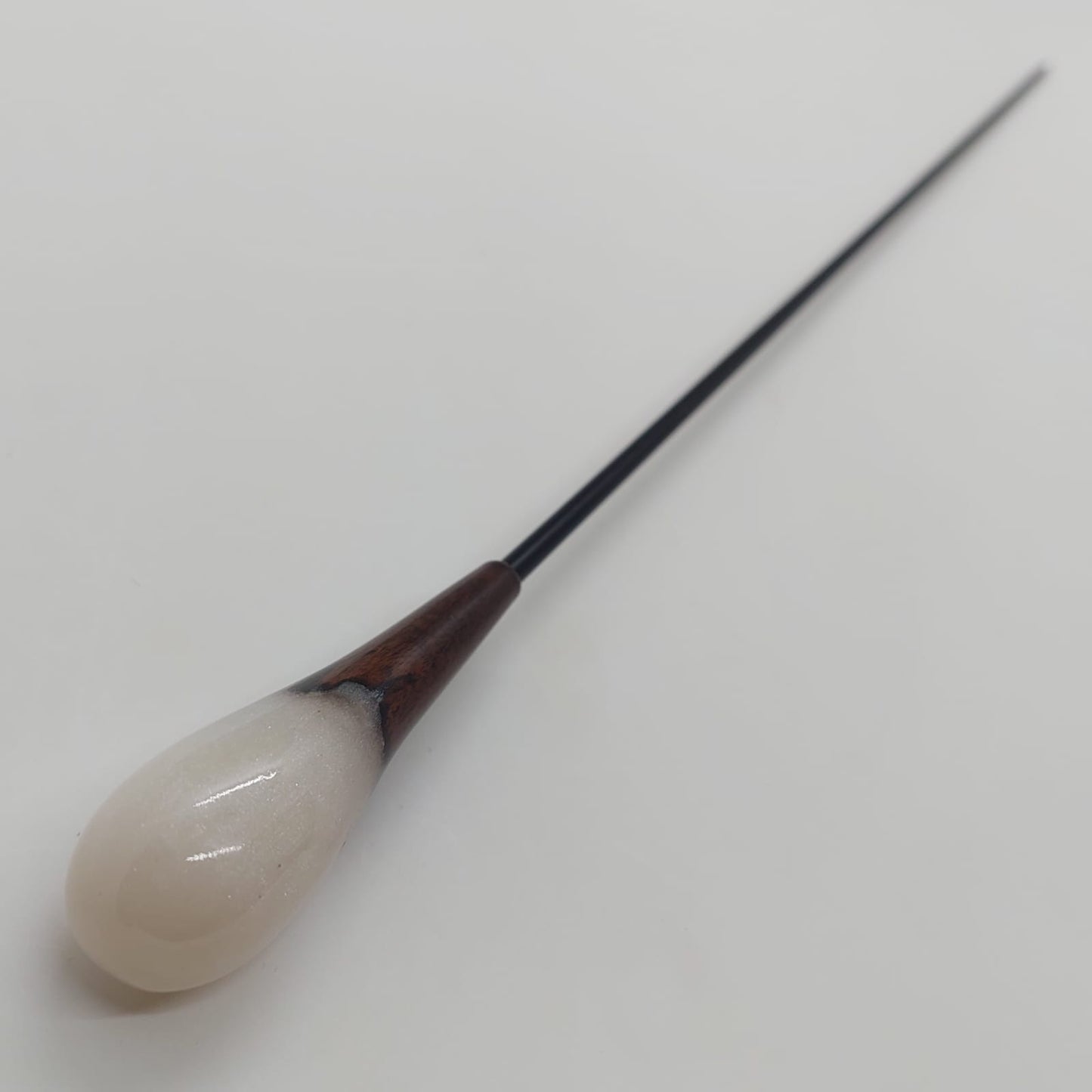 Batuta Clássica Resina e Madeira - Madrepérola