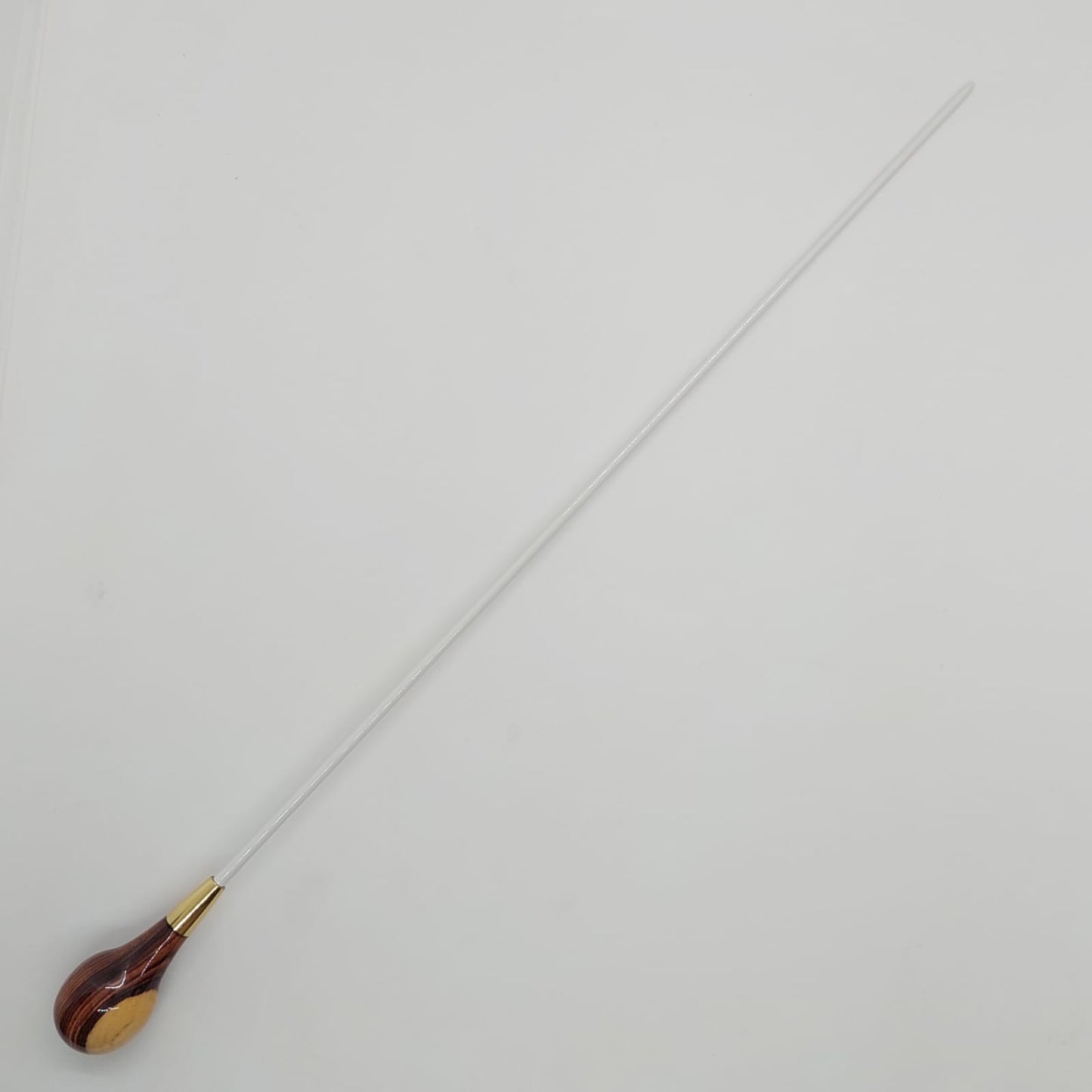 Batuta Clássica Bolinha Madeira e Metal - Zebrawood