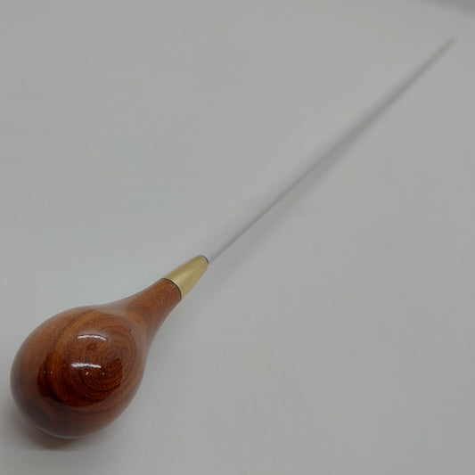 Batuta Clássica Bolinha Madeira e Metal - Ipê