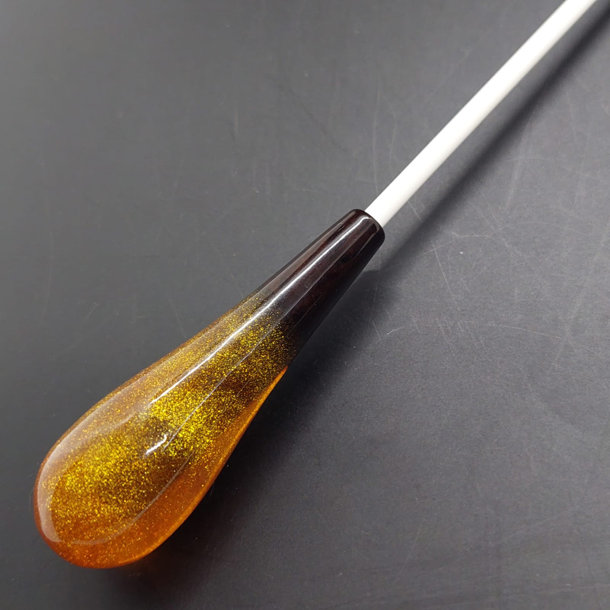 Classic Baton - Amber Resin & Wood