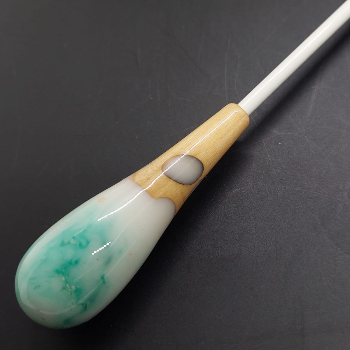 Classic Baton - Snow Resin & Wood