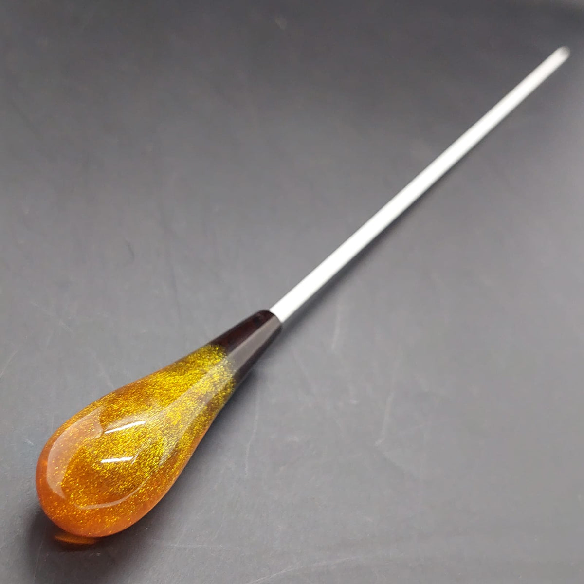 Classic Baton - Amber Resin & Wood