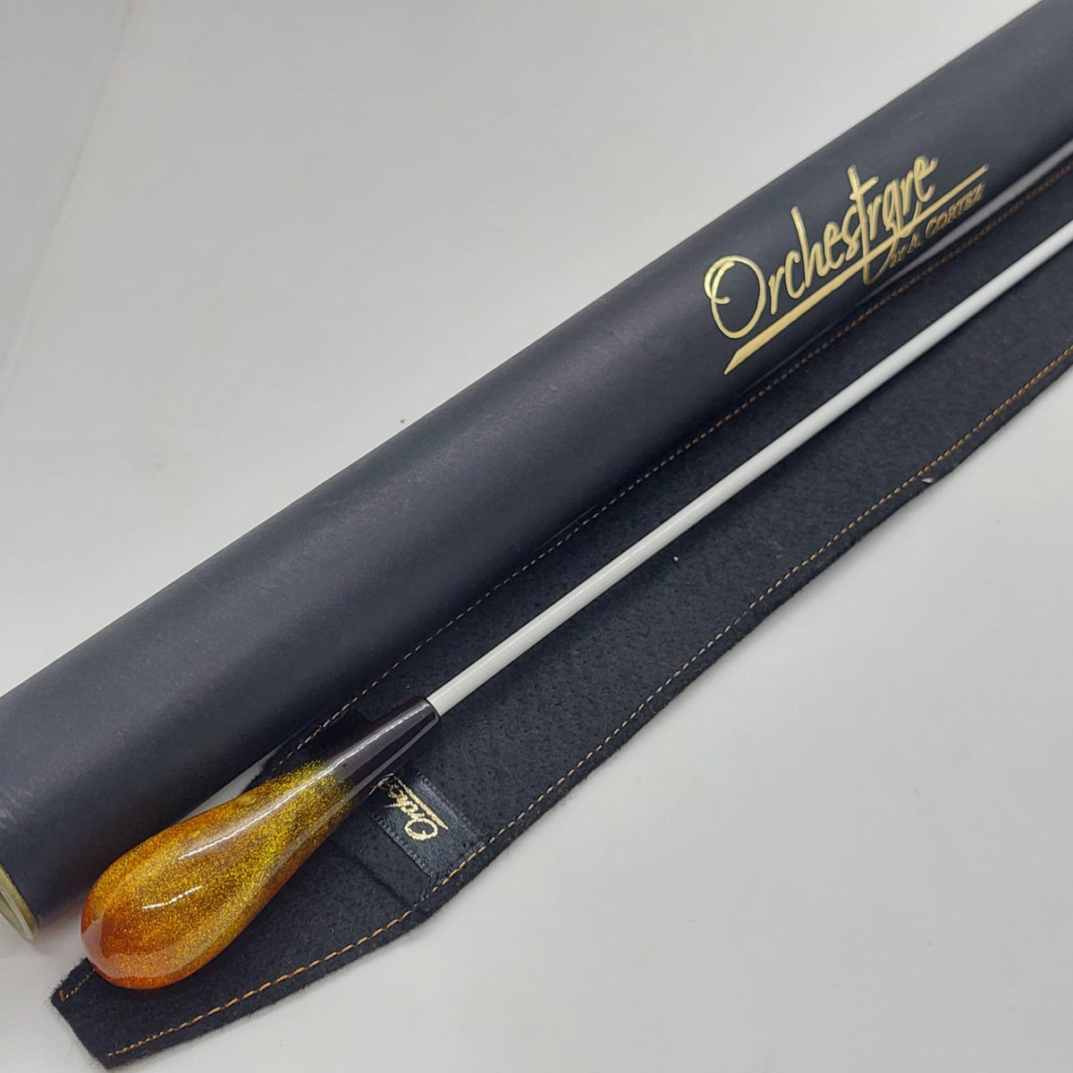 Classic Baton - Amber Resin & Wood