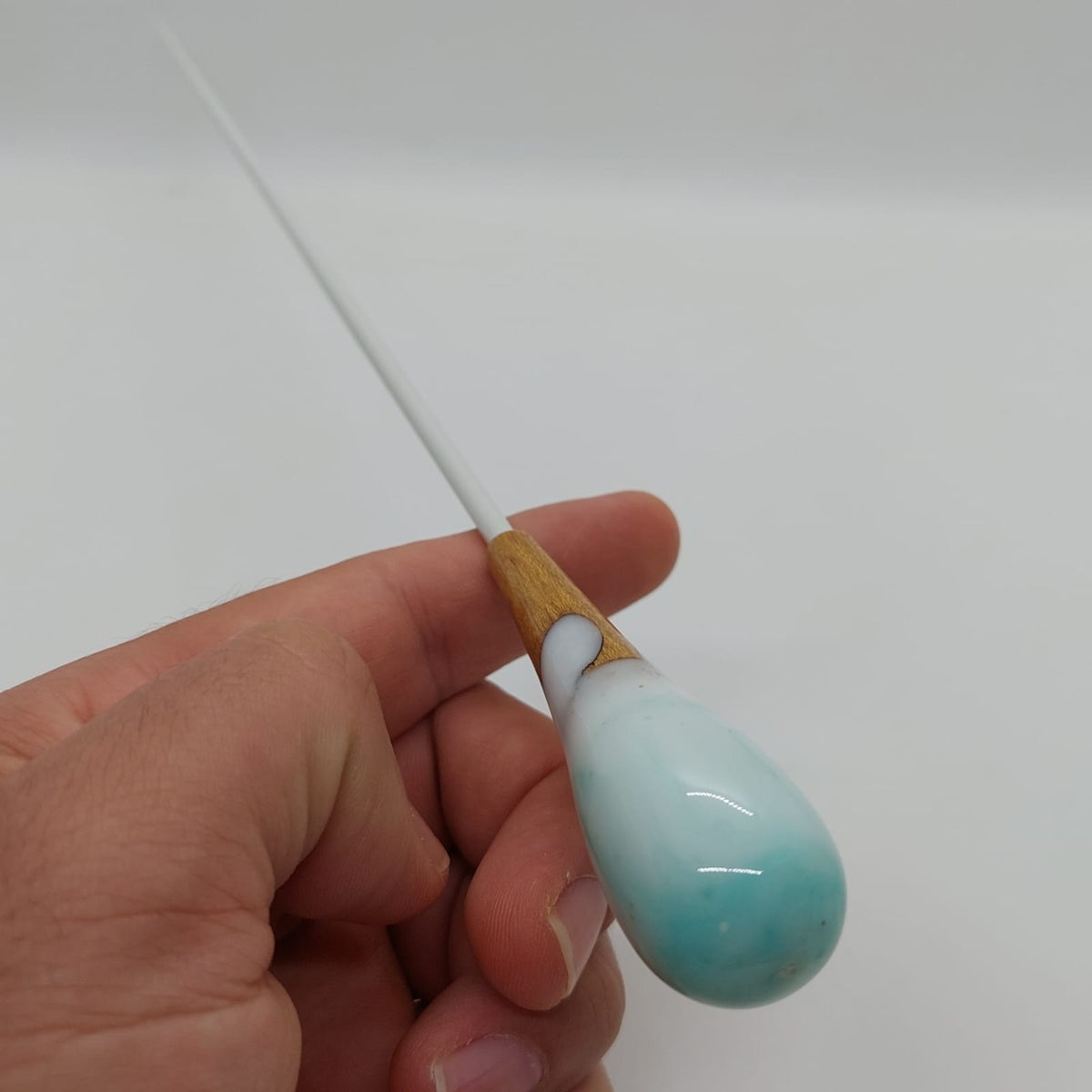 Classic Baton - Snow Resin & Wood